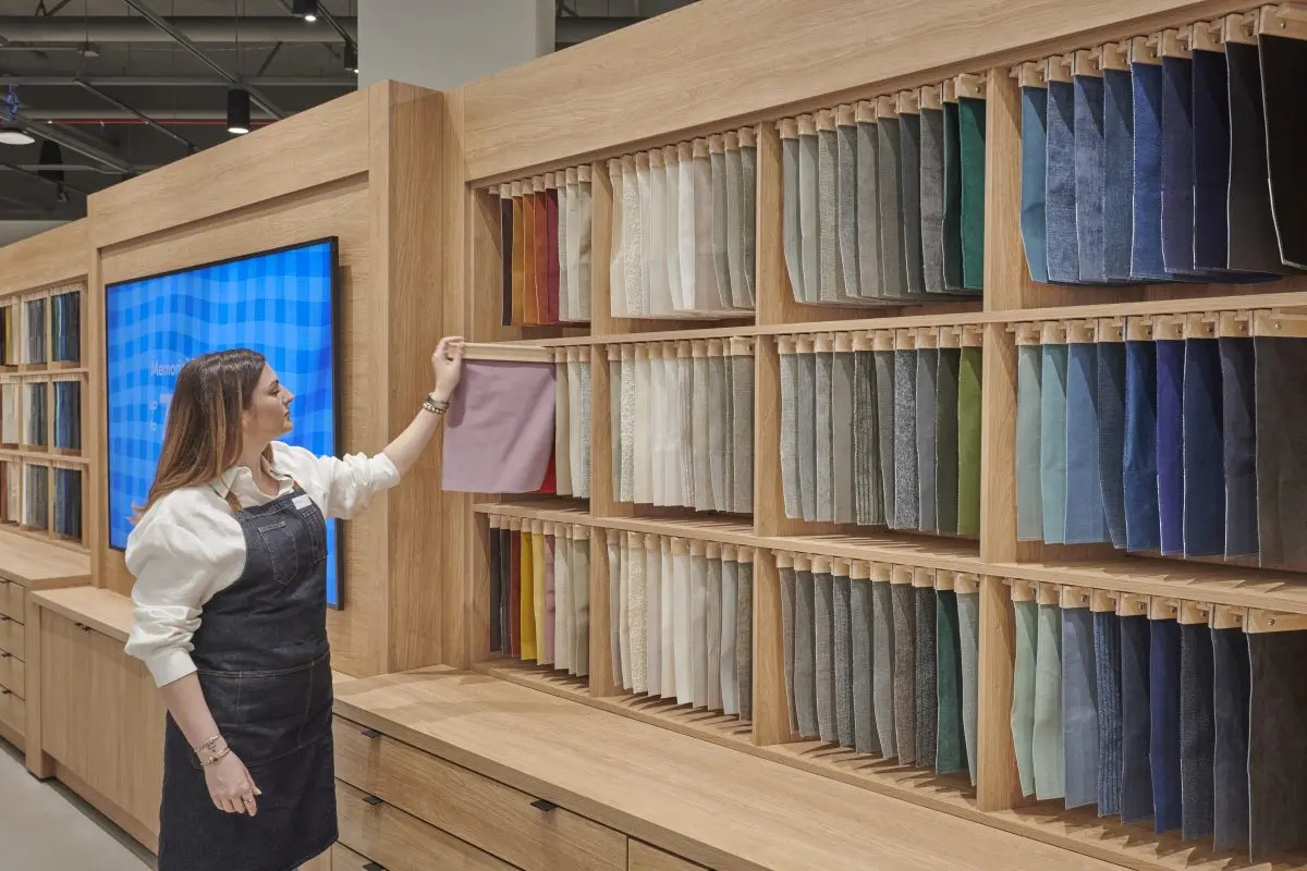 JT Magen Completes Wayfair’s First Store in Wilmette showroom fabric